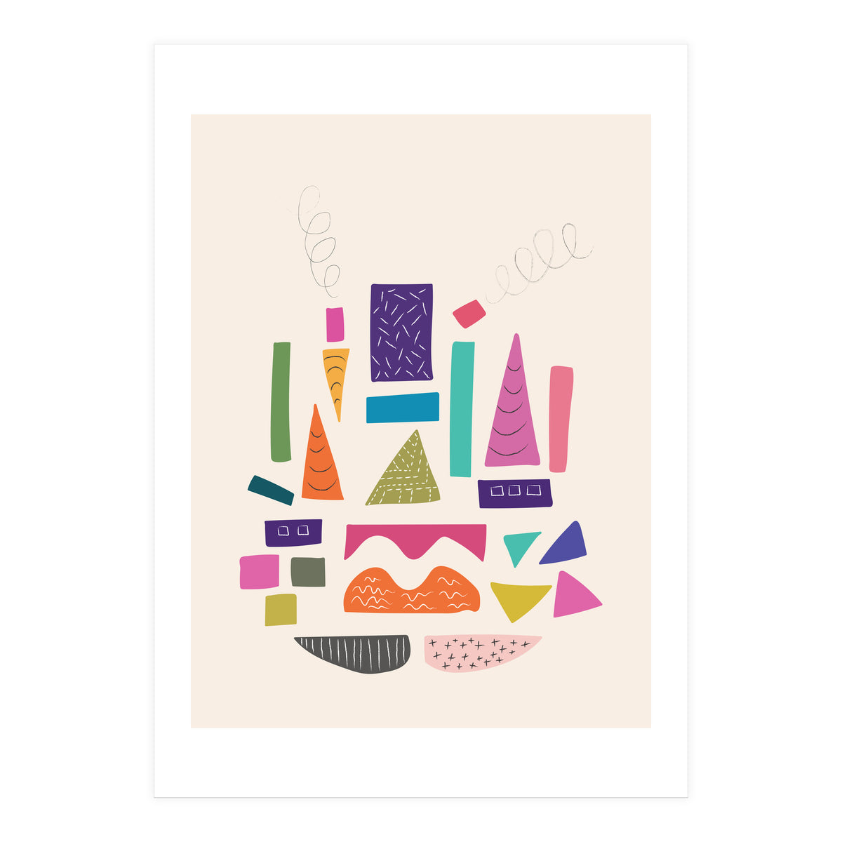 Abstract City Art (Print Only)