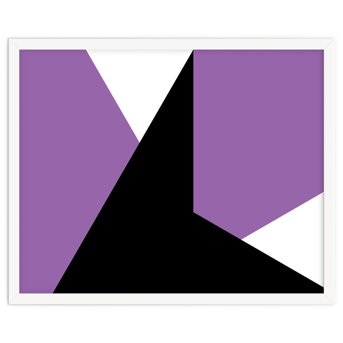 Geometric Shapes No. 64 - purple & black