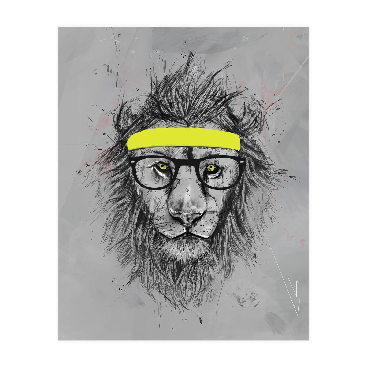 Hipster Lion (Print Only)
