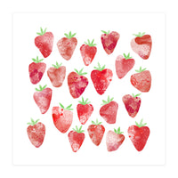 Strawberries Watercolor (Print Only)