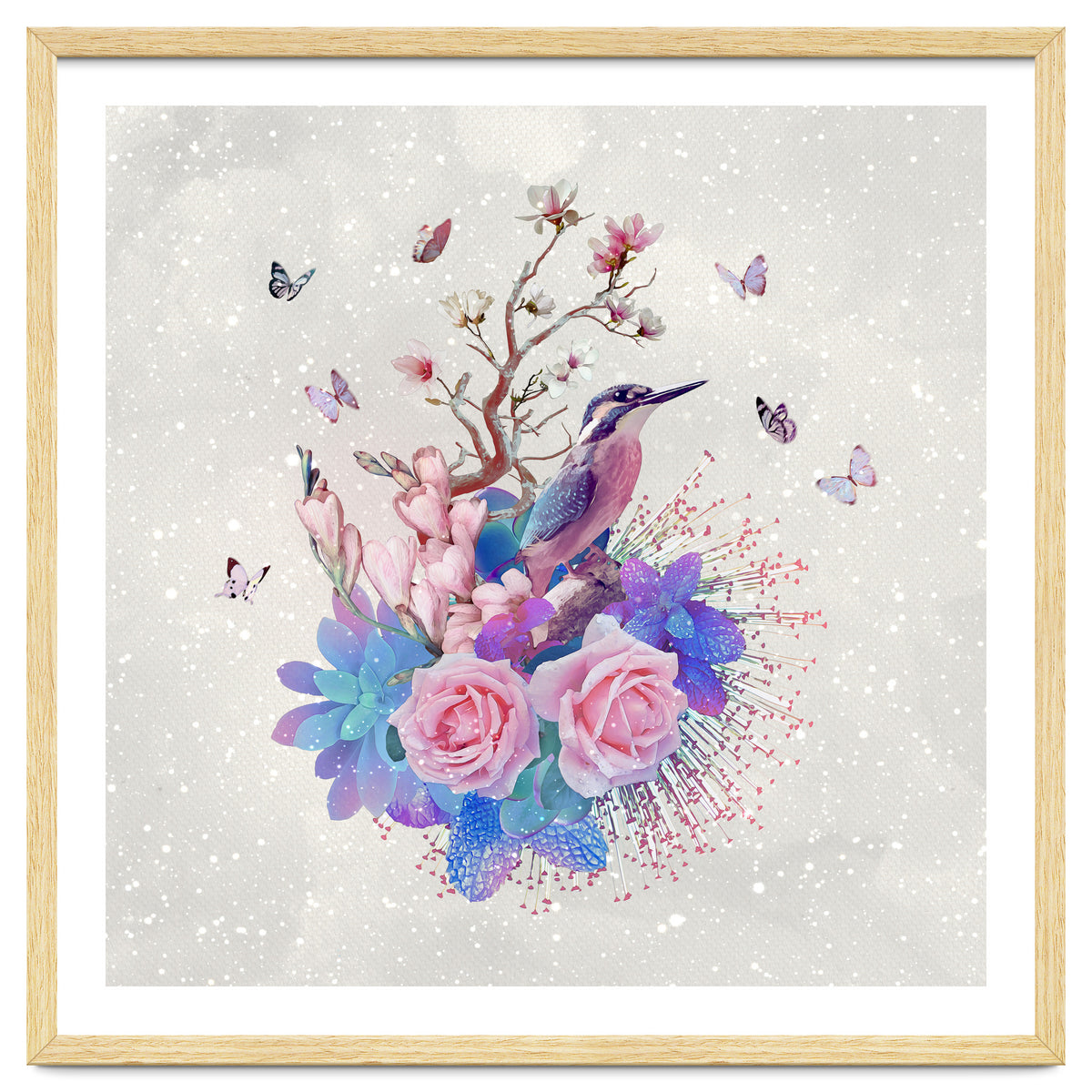 Floral Alcedo Atthis