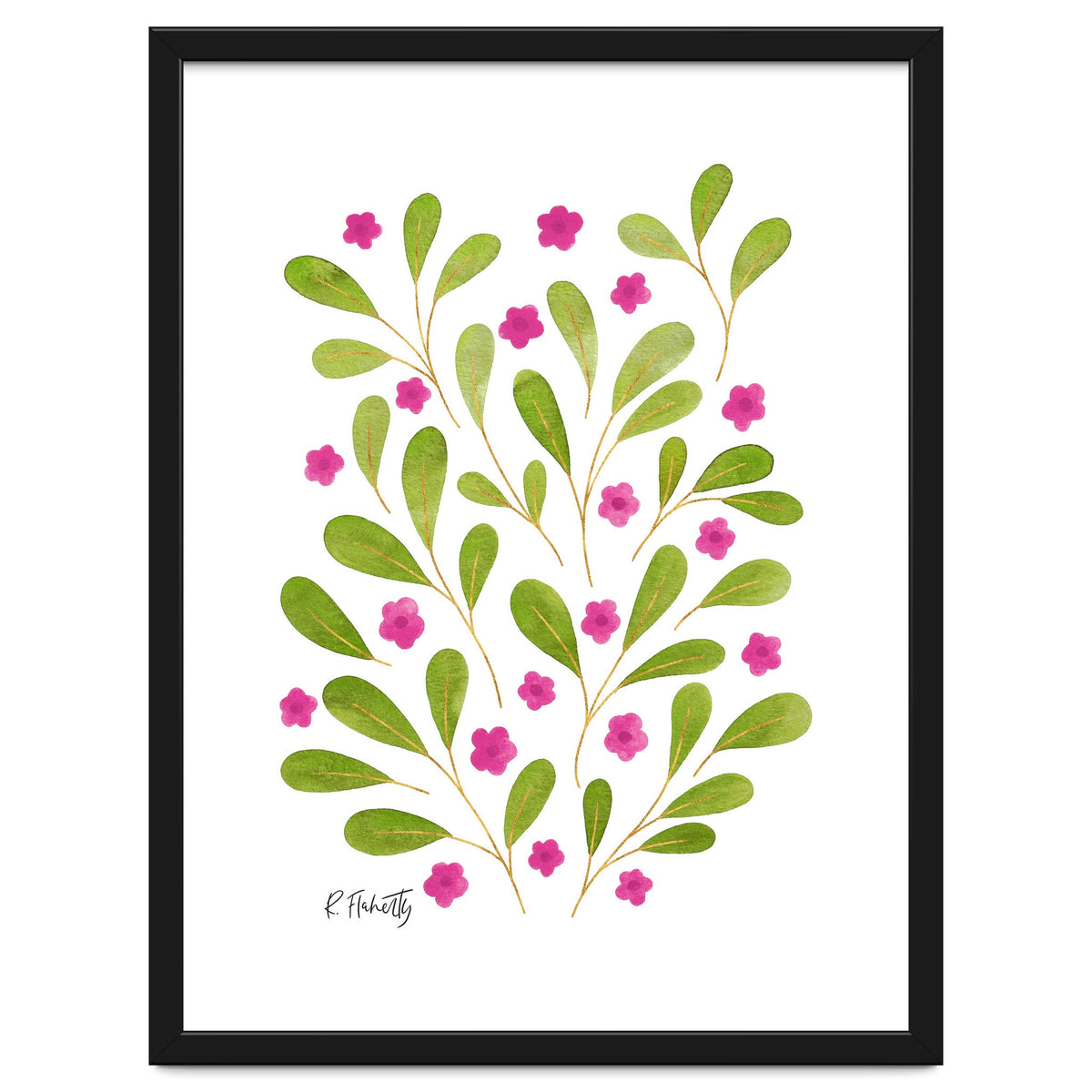 Springtime Floral | Pink and Green
