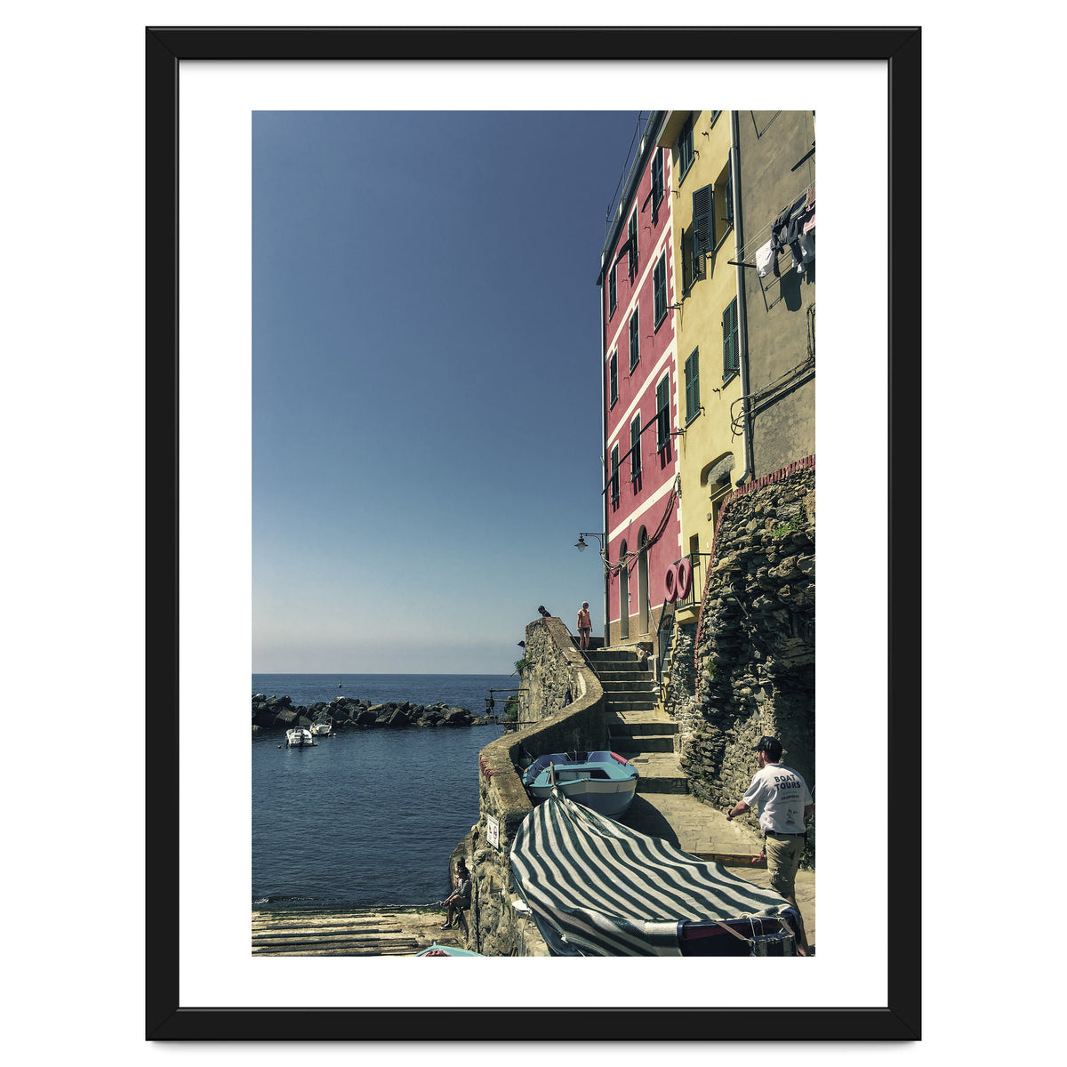 Cinque Terre Houses And Sea