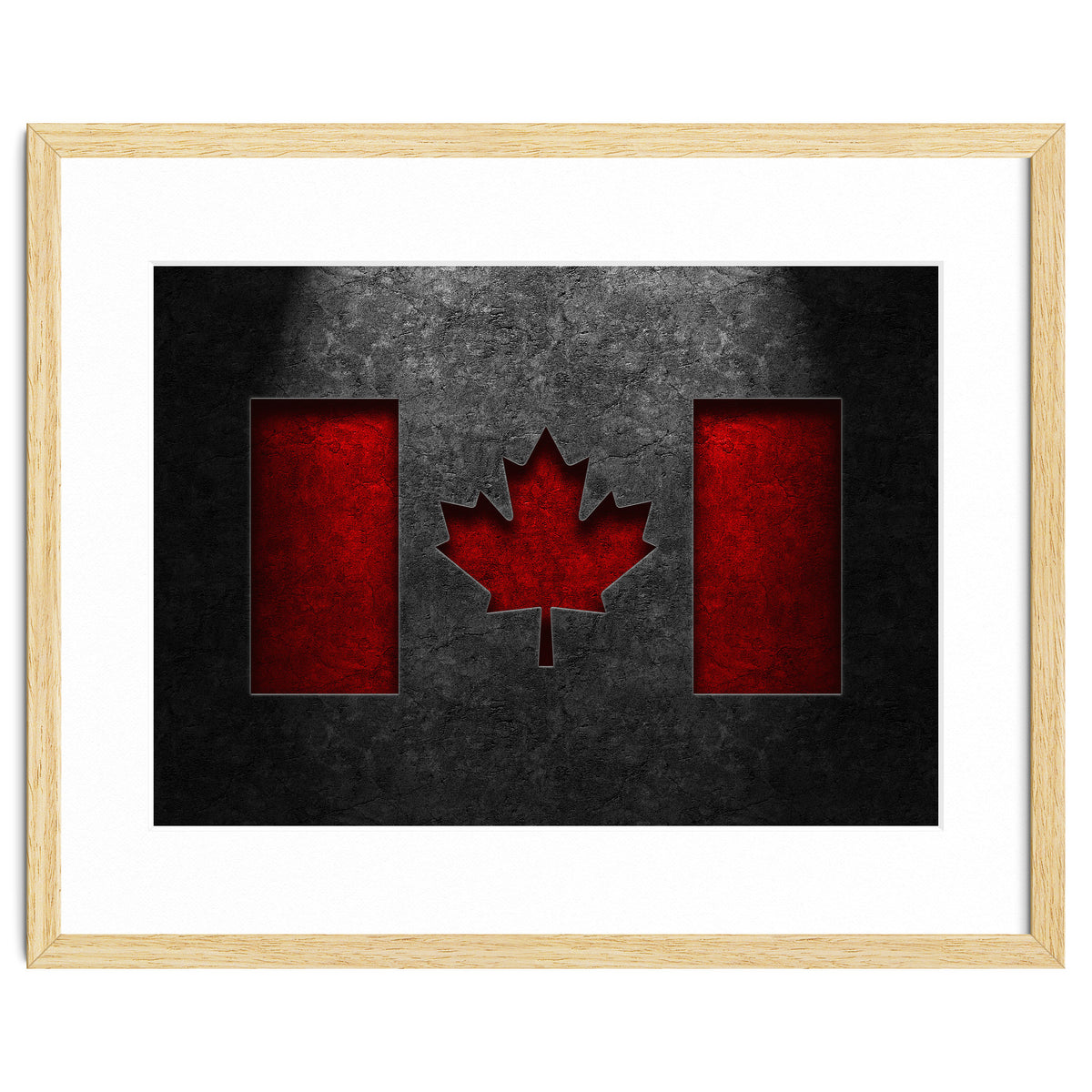 Canadian Flag Stone Texture