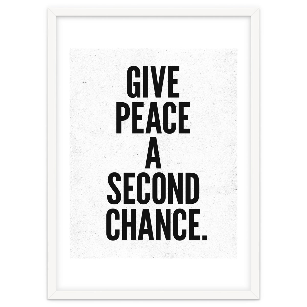 Give Peace A Second Chance