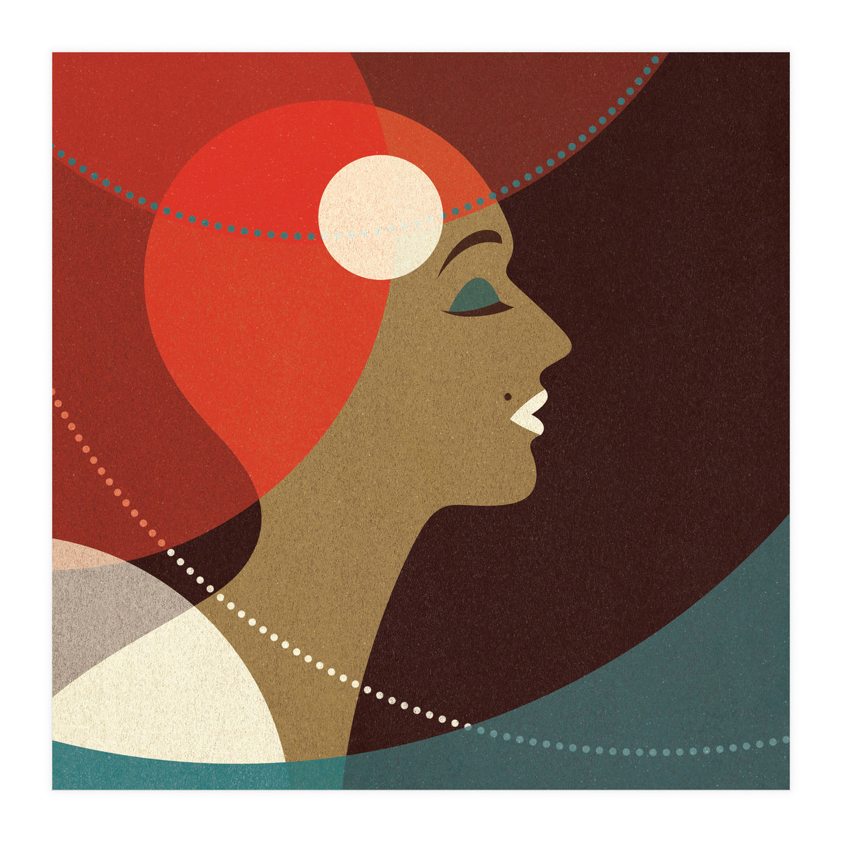 Venn Deco (Gold) (Print Only)