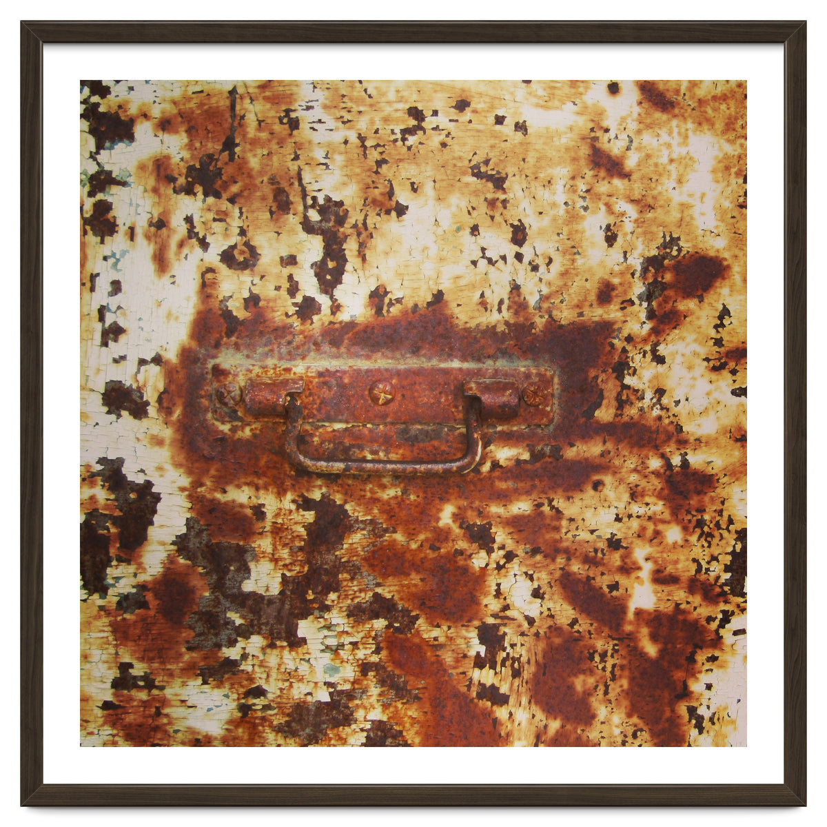 Rusty metal door
