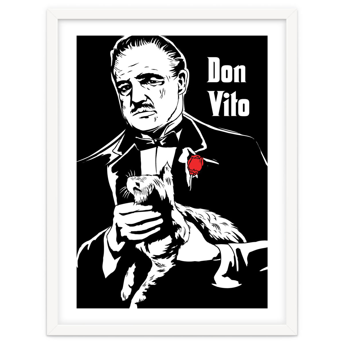 Don Vito The Godfather movie poster