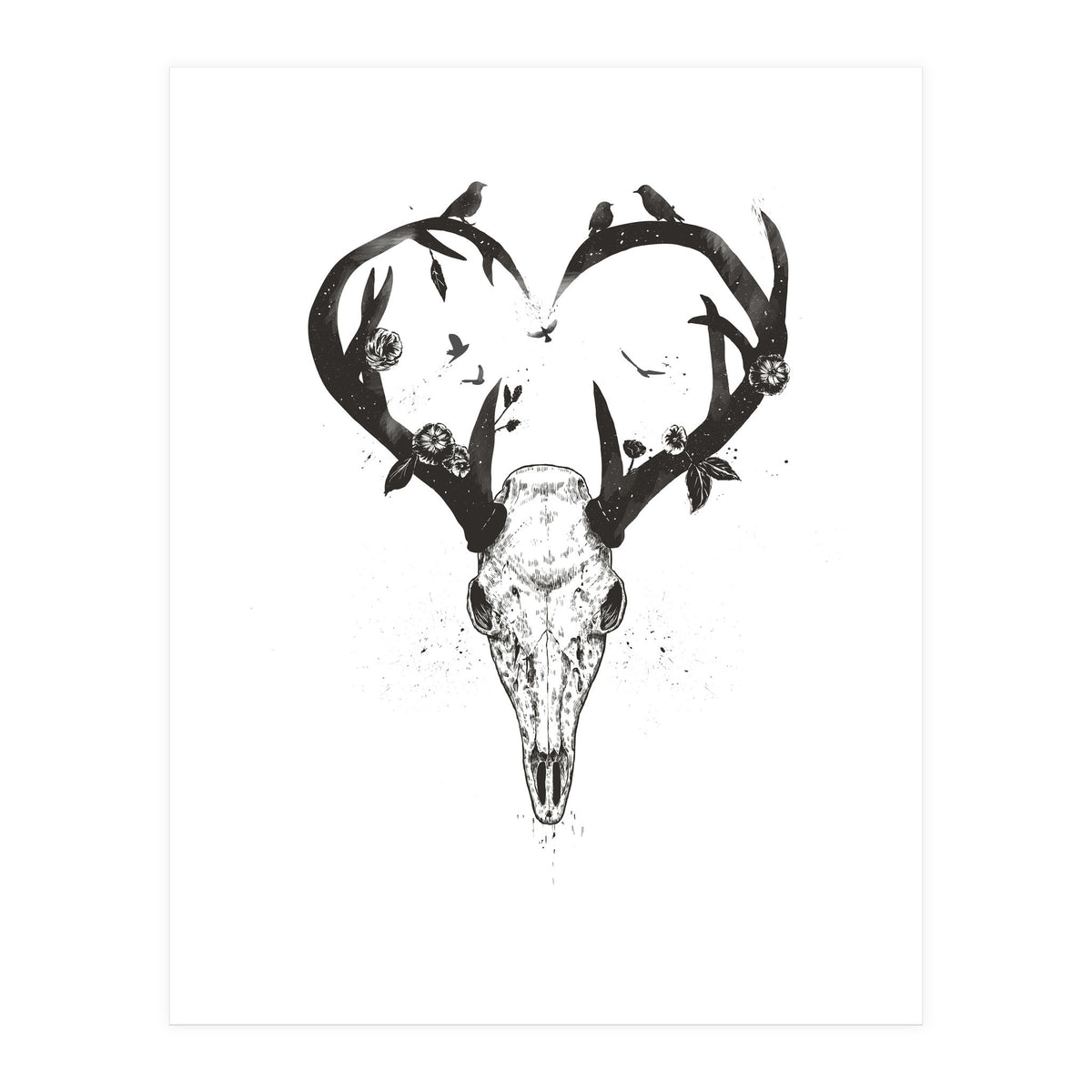 Neverending Love Bw (Print Only)