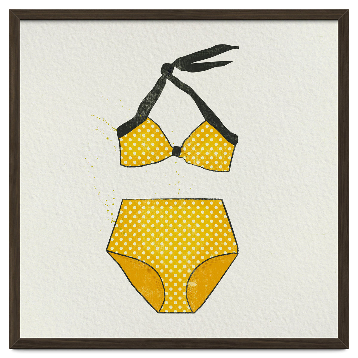 Yellow polka dot bikini