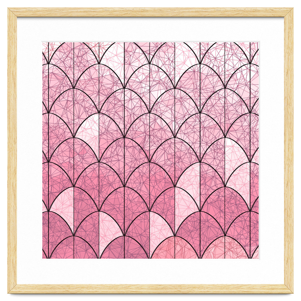 Mermaid scales pink and black