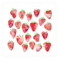 Strawberries Watercolor (Print Only)