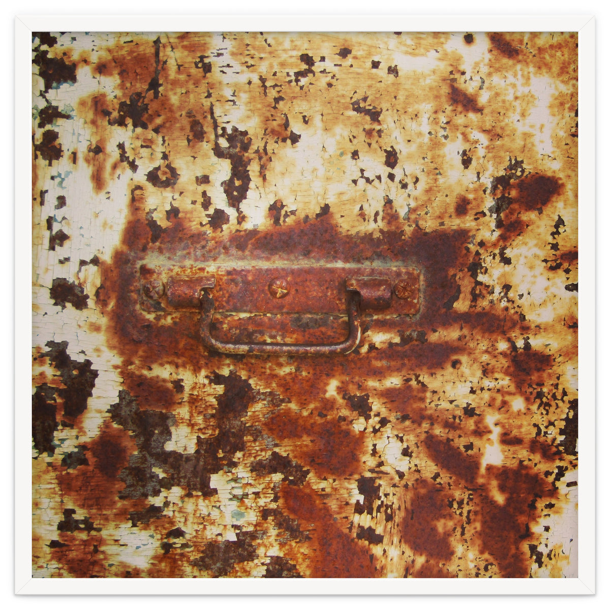 Rusty metal door