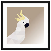 Cockatoo Bird Low Poly Art