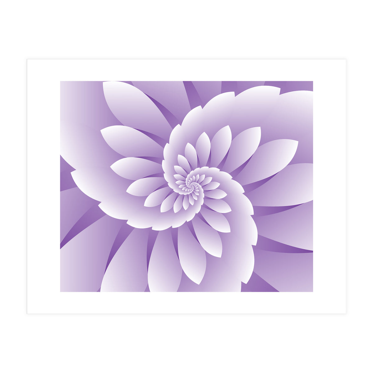 Abstract Purple Floral  (Print Only)