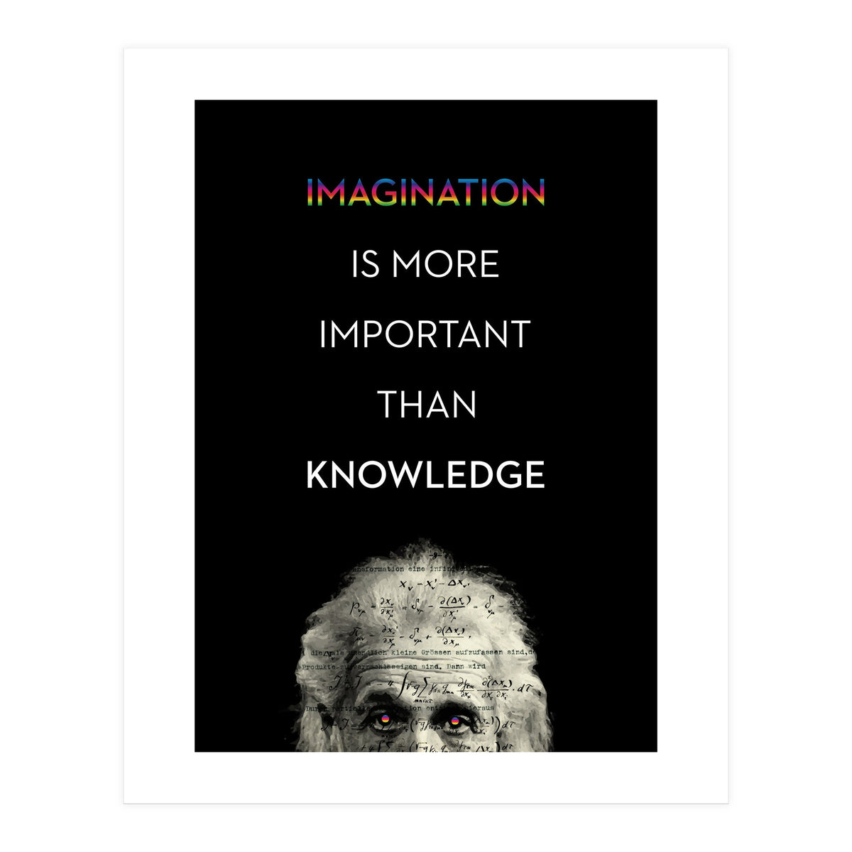 IMAGINATION BY ALBERT EINSTEIN (Print Only)