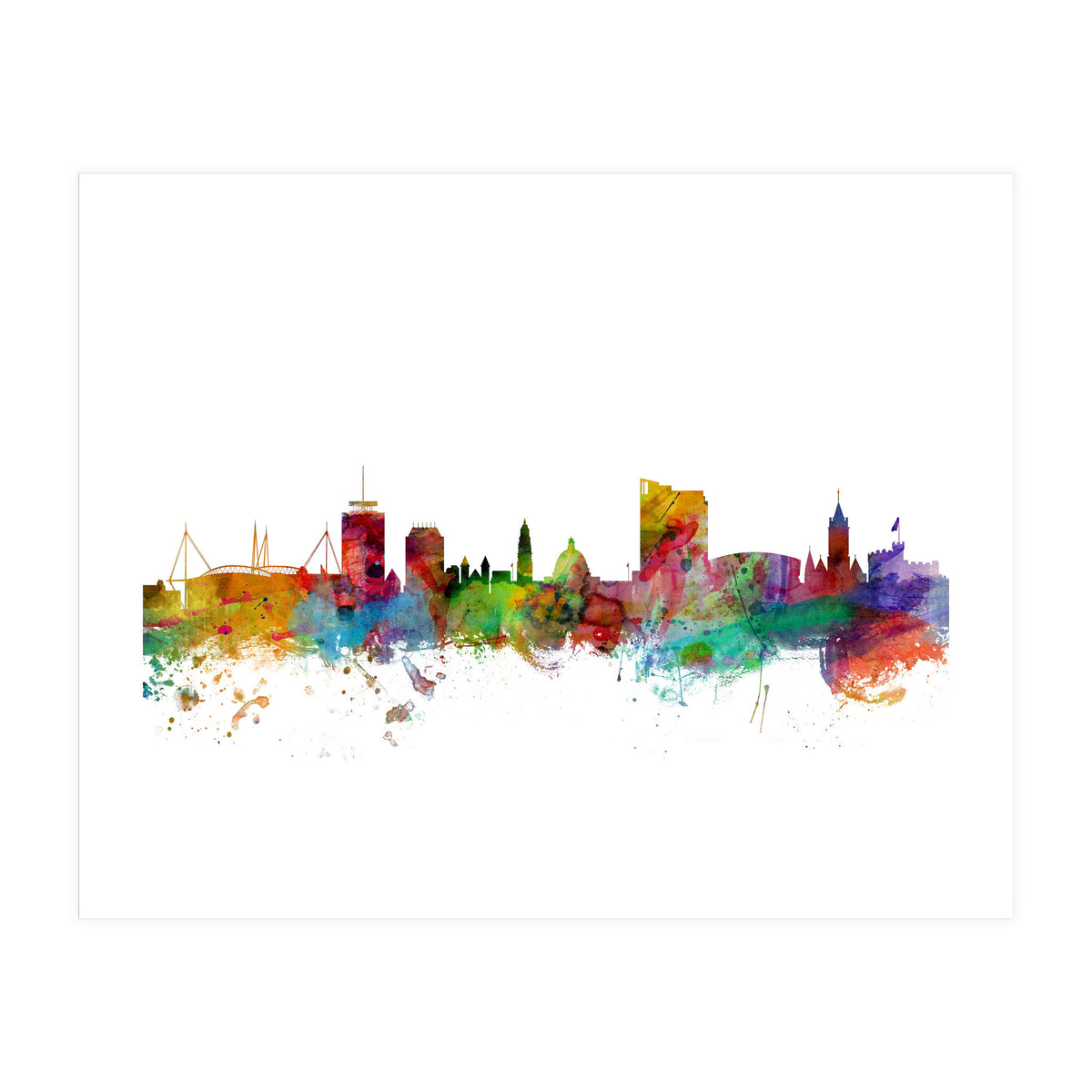 Cardiff Wales Skyline (Print Only)