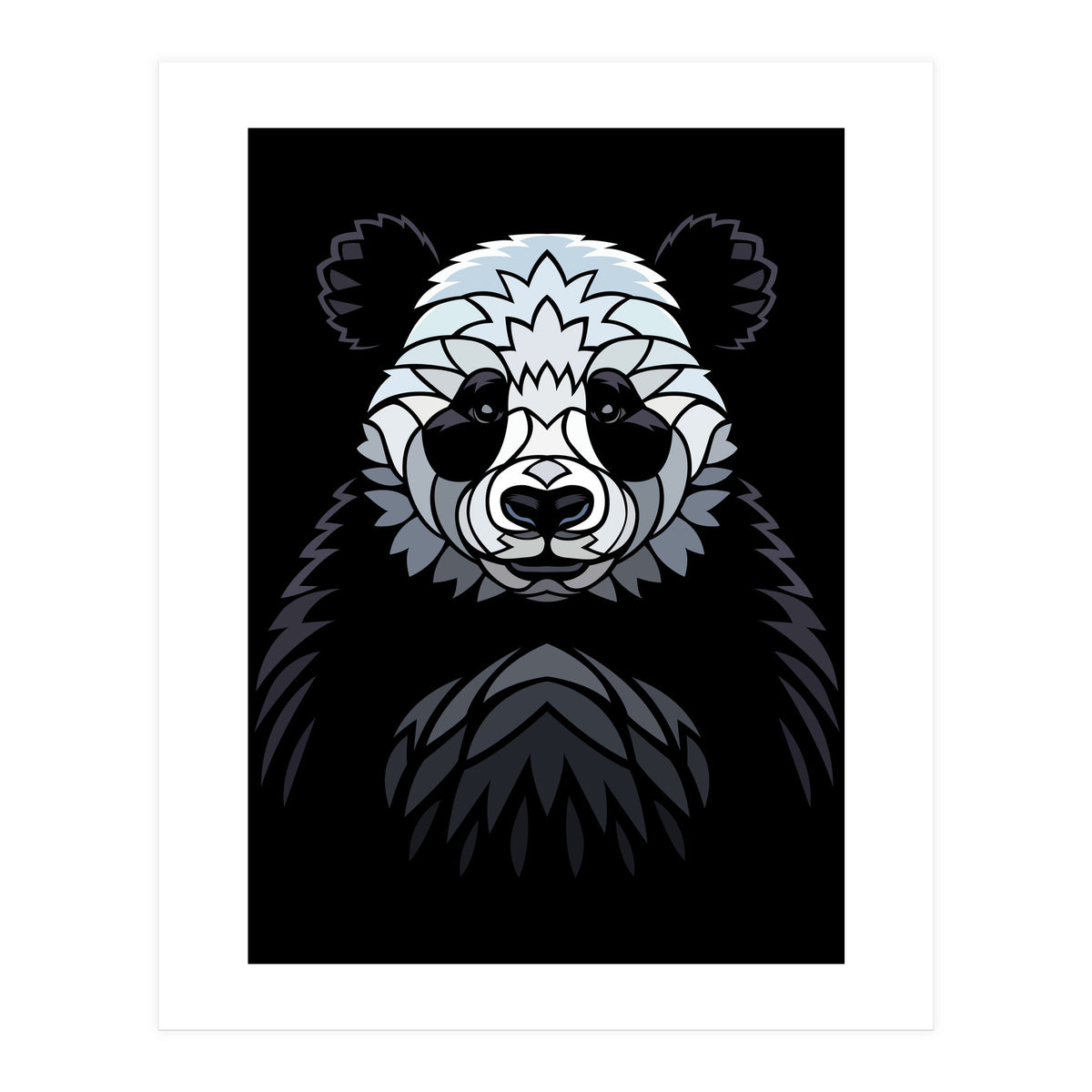 Tribal frontal Panda (Print Only)