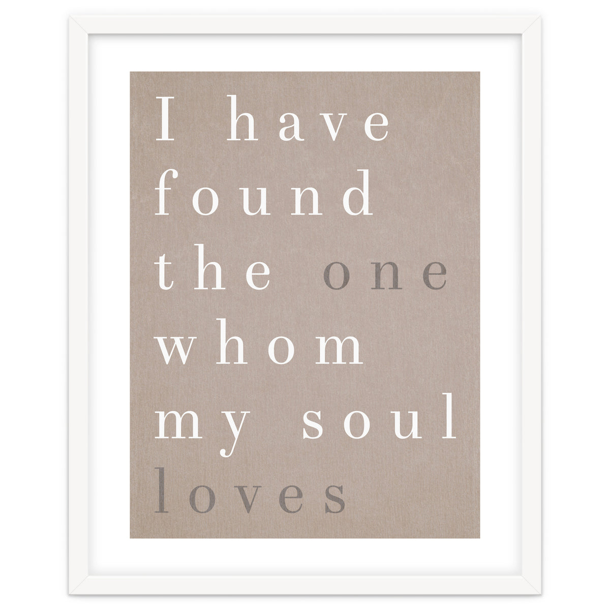 The One My Soul Loves