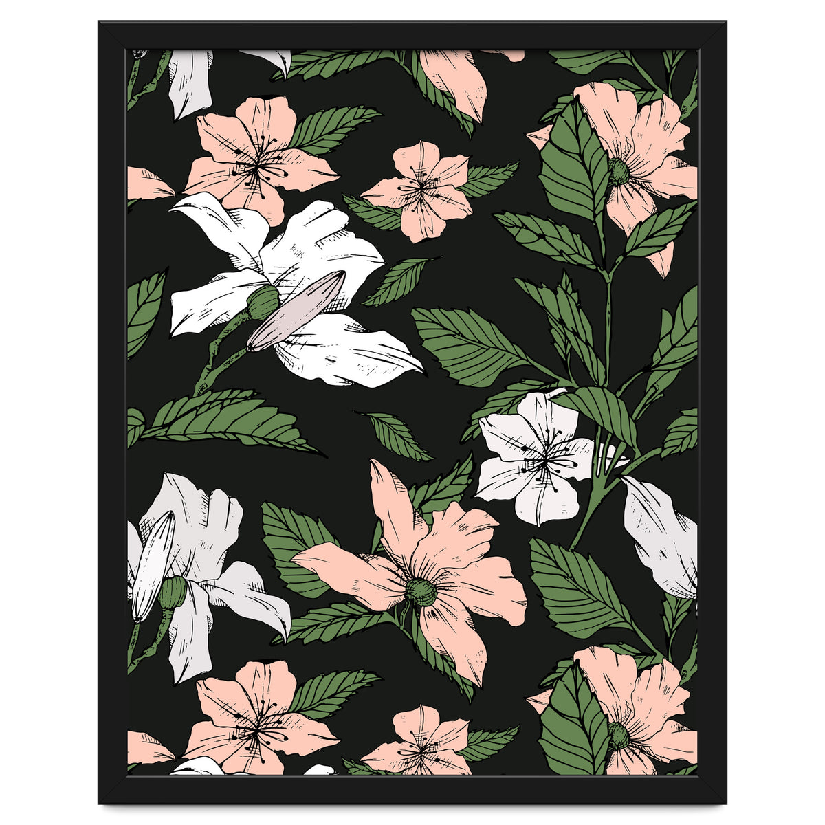 Flowers in the tropical night