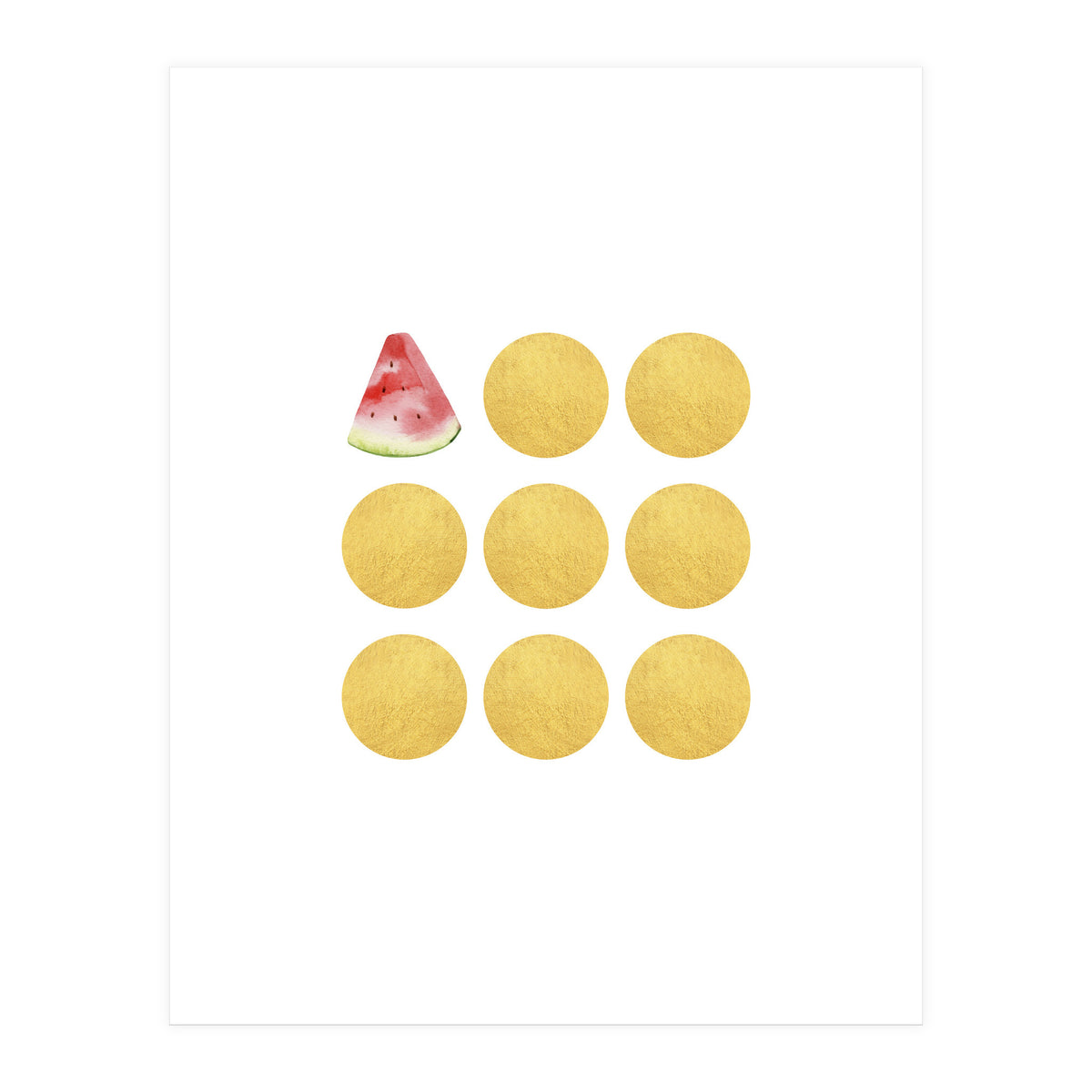 Gold Watermelon (Print Only)