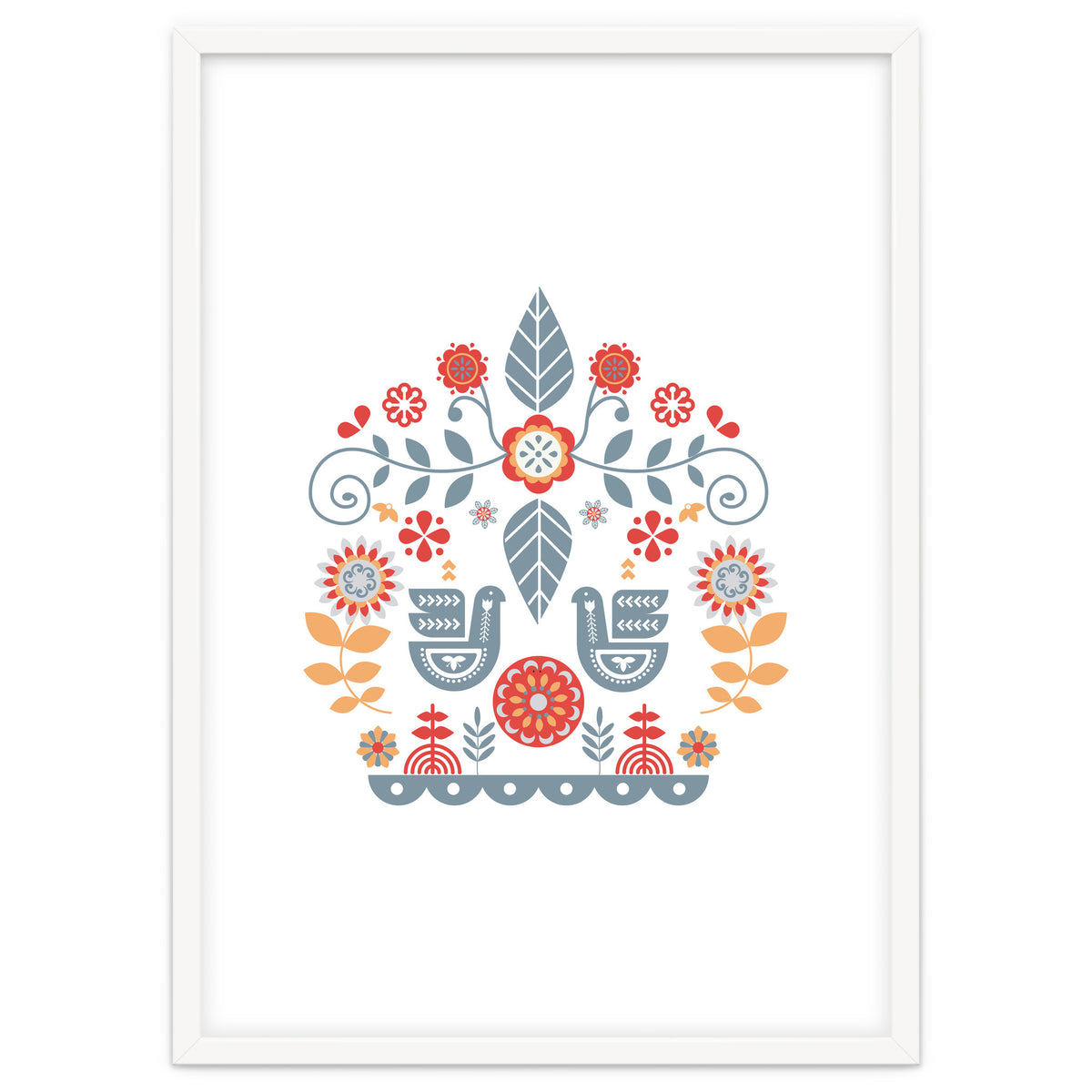 Scandinavian Folk Art Pattern