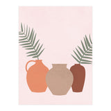 Palm Leaves Pottery Minimal Boho (Print Only) thumbnail