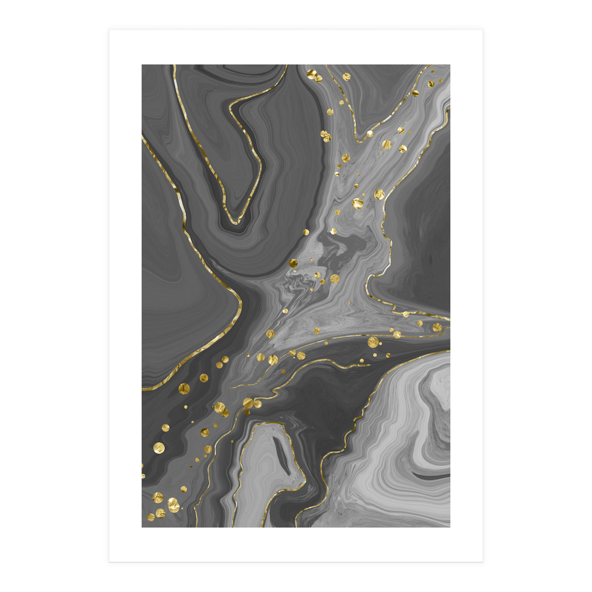 Liquid Marble No. 2 | black (Print Only)