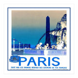 Travel Poster Paris Vintage  (Print Only) thumbnail