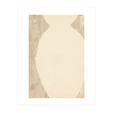 Creame tone vase silhouette (Print Only) thumbnail