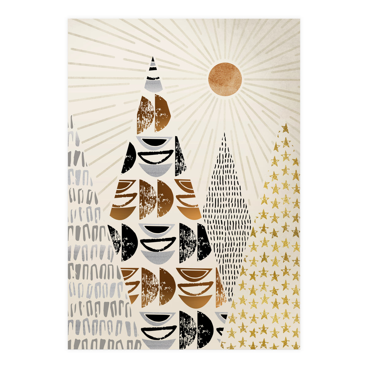 Whimsical Mountain Landscape (Print Only)