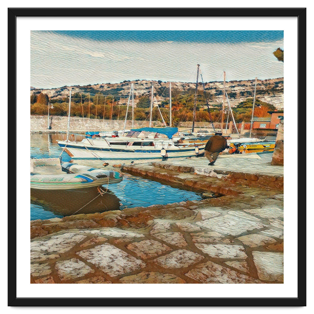 Alone on Gardasee, Italy.