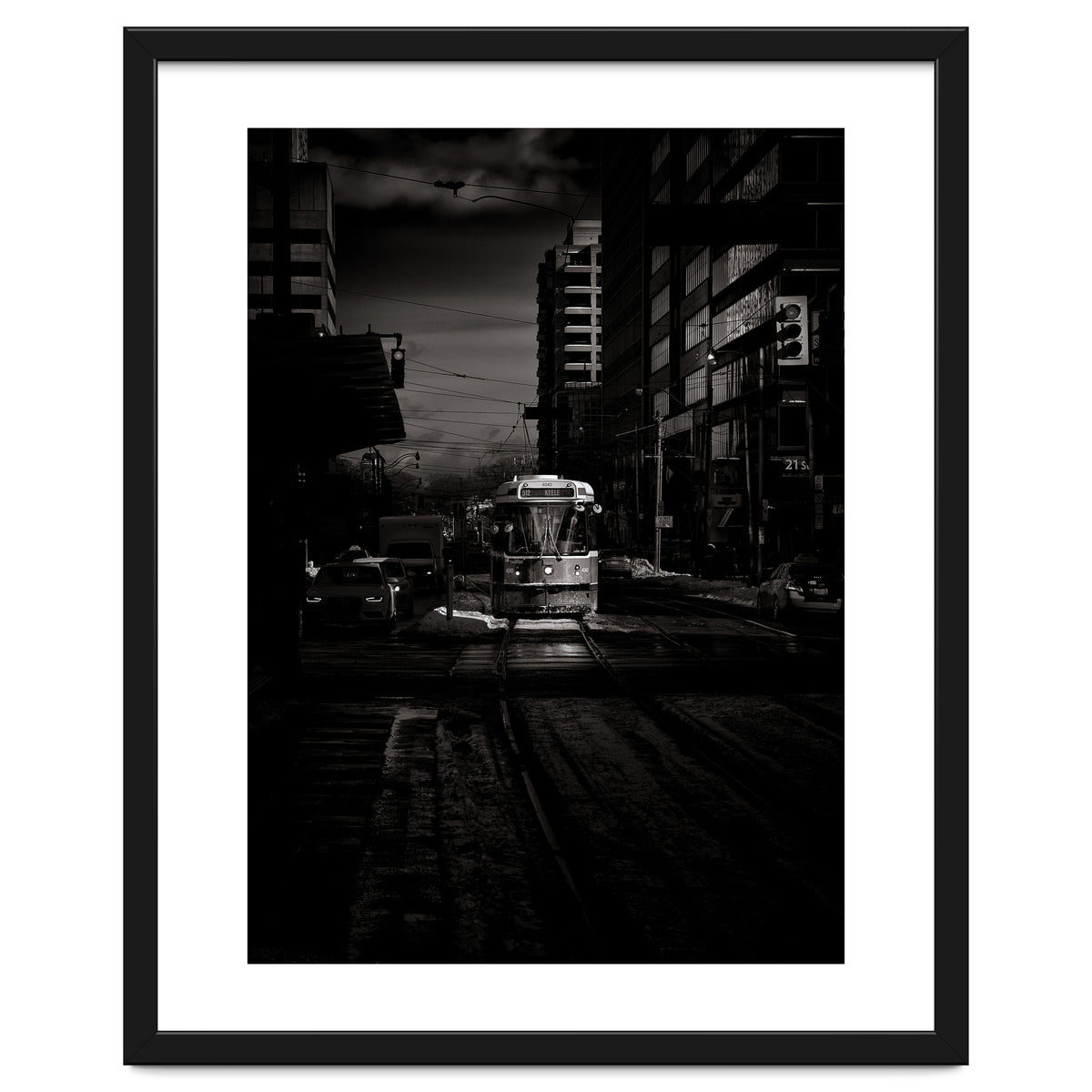 The 512 St. Clair Streetcar Toronto Canada Toned Version