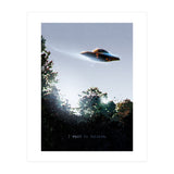 I Want To Believe Displate (Print Only) thumbnail