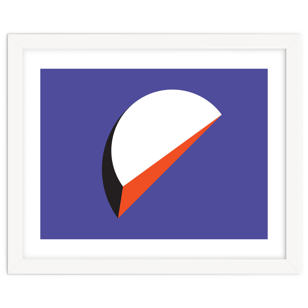 Geometric Shapes No. 37 - orange & purple