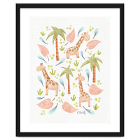 Jungle Giraffes | Pastel