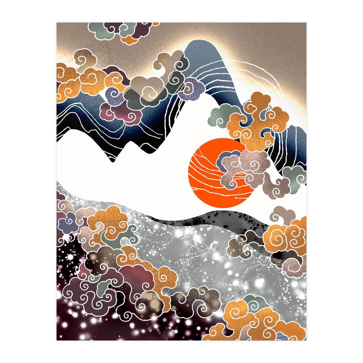 Sunset afterglow (Print Only)