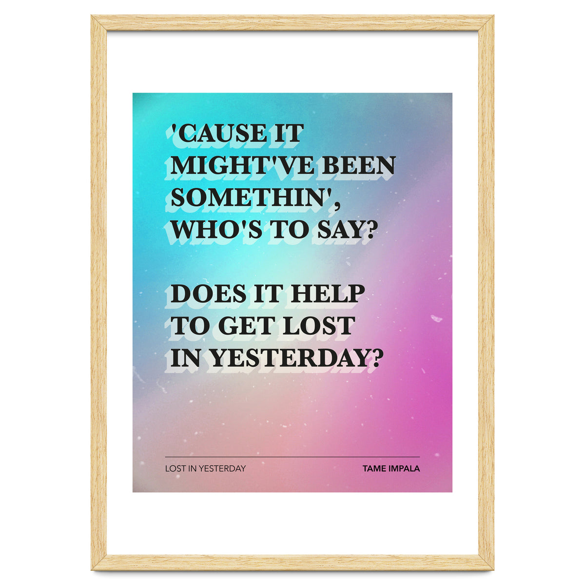 Tame Impala - Lost In Yesterday