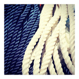 Blue and white fishing rope (Print Only) thumbnail