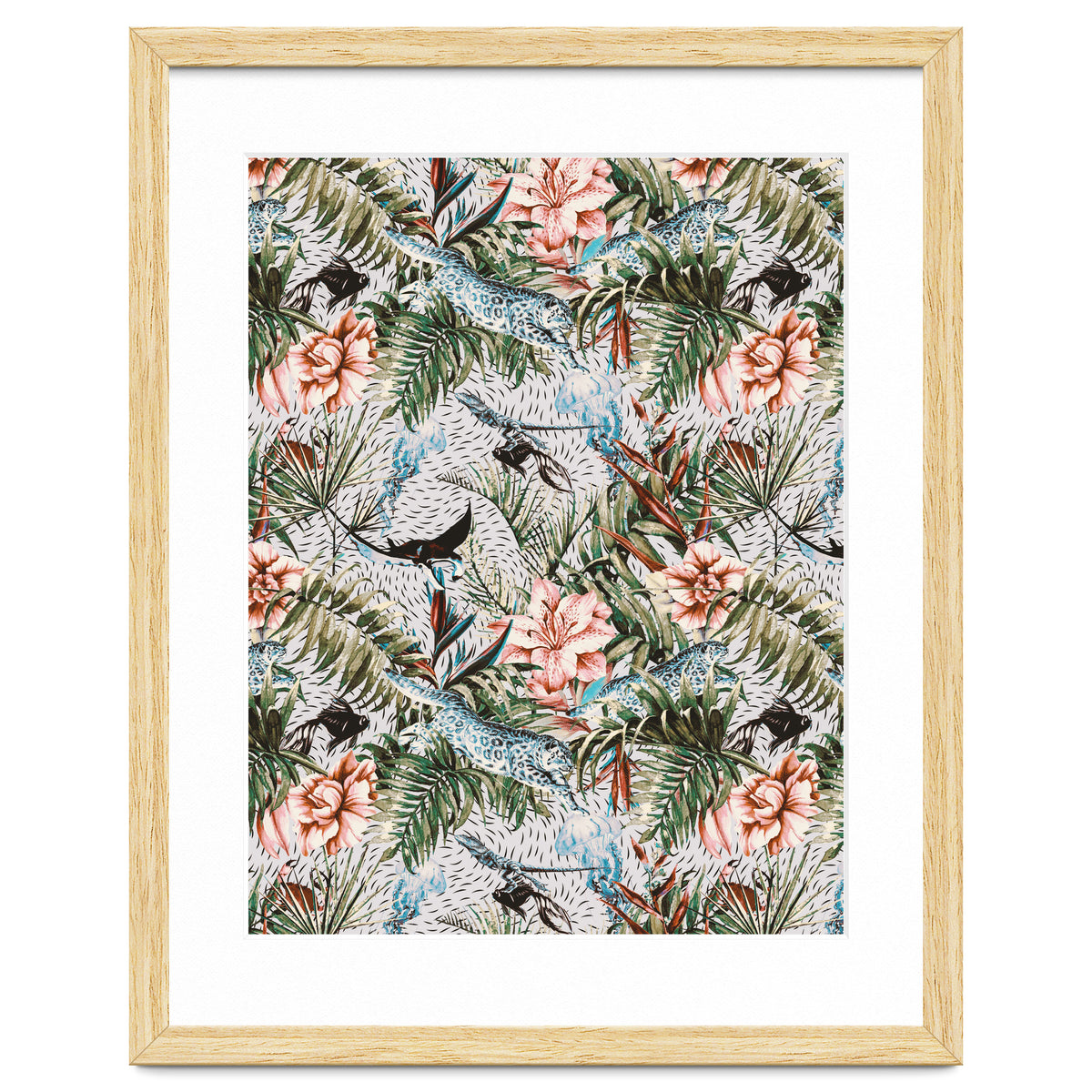 Paradisiacal flora and fauna