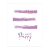 Text Art CHOOSE HAPPY | pink (Print Only) thumbnail