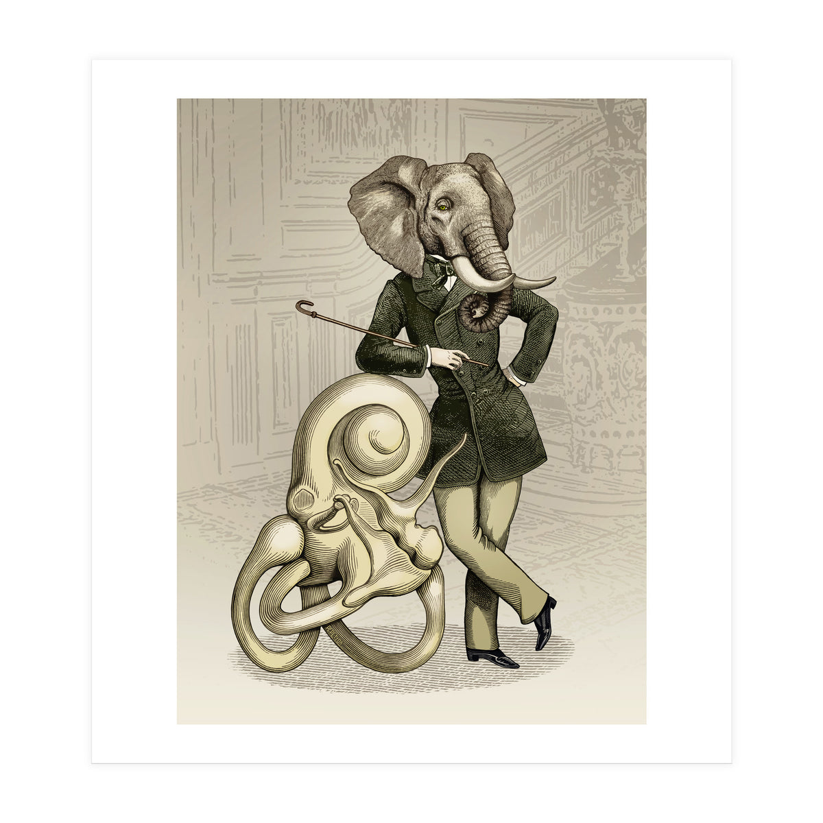 Eustachius the sculptor (Print Only)