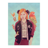 Blue Magnolia Lady (Print Only) thumbnail