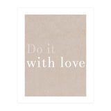 Do It With Love, Beige (Print Only) thumbnail