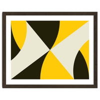 Geometric Shapes No. 4 - yellow, black & white