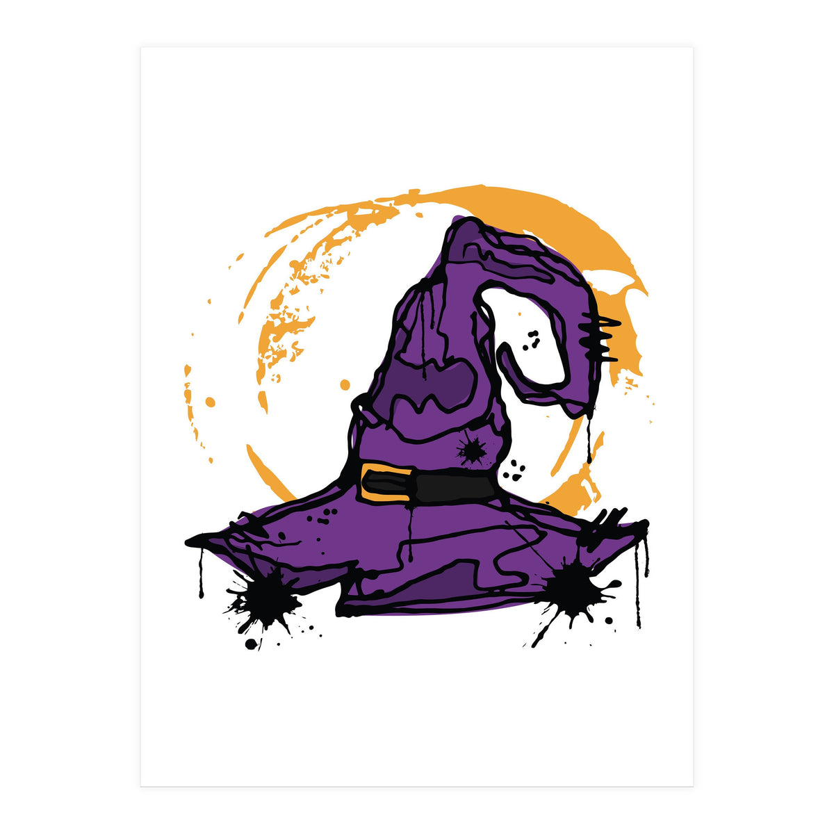Witch hat Scribble (Print Only)