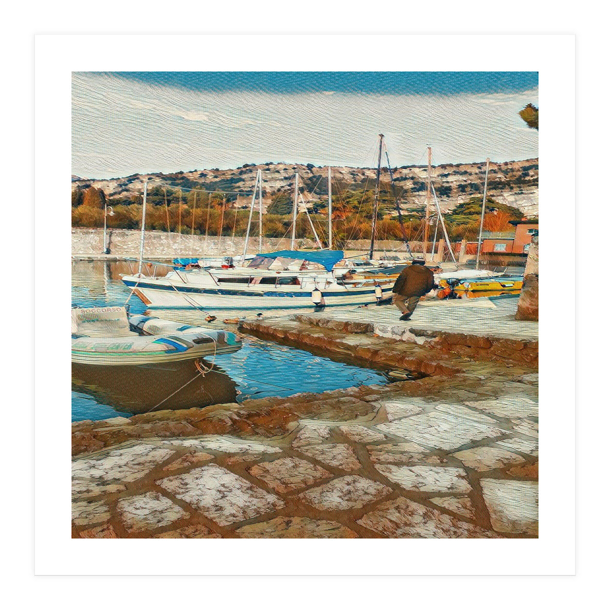 Alone on Gardasee, Italy. (Print Only)