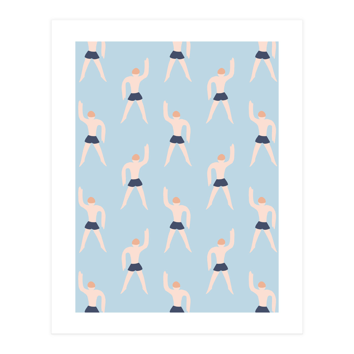 Swimming Boy Pattern (Print Only)