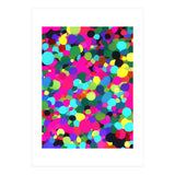 A Mess Of Colors, Eclectic Colorful Water Balloons, Fun Party Confetti Polka Dots Painting (Print Only) thumbnail