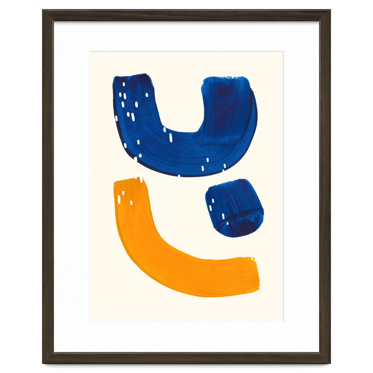 Blue Umbrella For A Yellow Banana